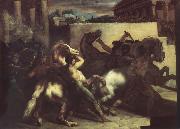 Theodore   Gericault, The race of the wild horses